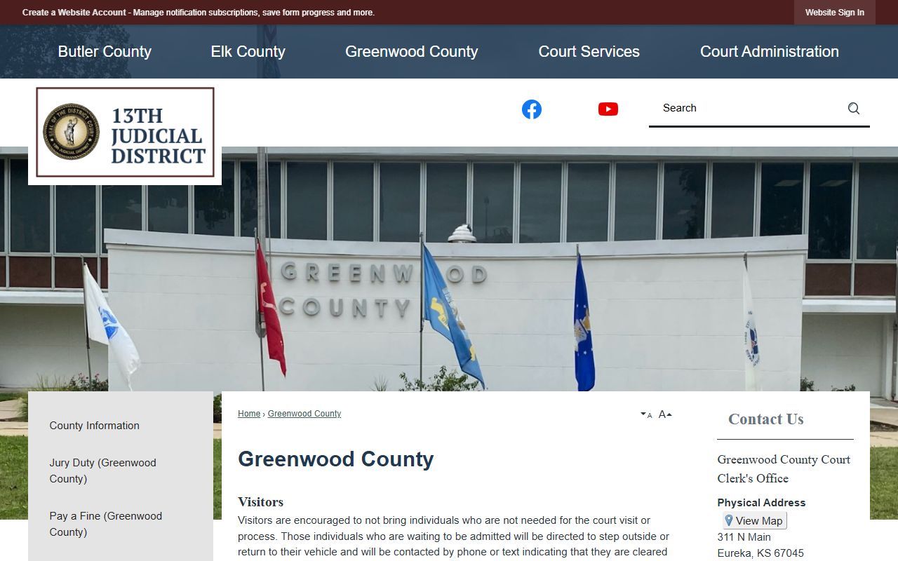 Greenwood County court records after jail arrest district court access page